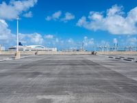 Aerial View of Miami Beach Parking Lot