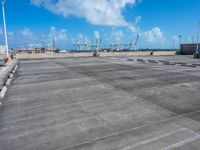 Aerial View of Miami Beach Parking Lot