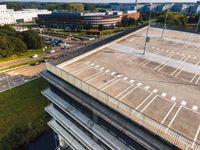 Aerial View of Modern Architecture in Holland