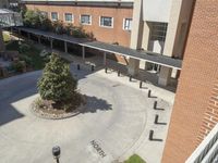 Aerial View of Modern Office Building in Business District 001