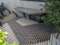 Aerial View of Modern Office Building in Zaragoza, Spain