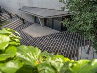 Aerial View of Modern Office Building in Zaragoza, Spain