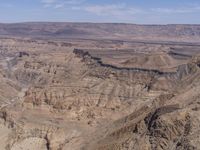 Aerial View of a Mountain Landscape in South Africa