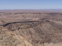 Aerial View of a Mountain Landscape in South Africa