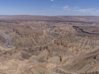 Aerial View of a Mountain Landscape in South Africa