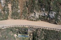 Aerial View of Mountain Pass on the Pacific Coast Highway