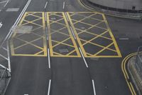 Aerial View of Urban Crosswalk in Hong Kong, China