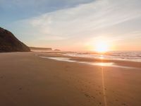 Aerial View of Portugal's Sandy Beaches and Ocean