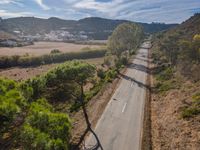 Aerial View of Portugal's Rural Roads