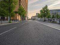 Aerial View of Road in Berlin's Business District