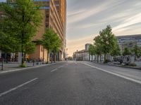 Aerial View of Road in Berlin's Business District