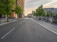 Aerial View of Road in Berlin's Business District