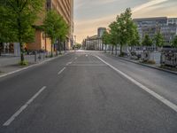 Aerial View of Road in Berlin's Business District