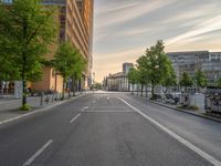 Aerial View of Road in Berlin's Business District