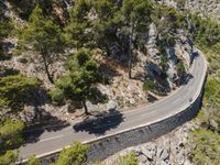 Aerial View of Road in Mallorca, Balearic Islands