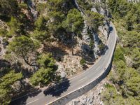 Aerial View of Road in Mallorca, Balearic Islands