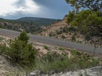 Aerial View of Road in Utah's Rural Landscape