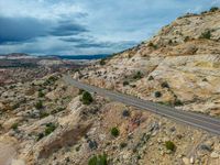 Aerial View of a Road in Utah, USA