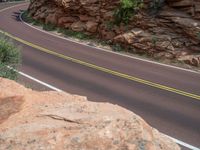 Aerial View of Road in Zion National Park