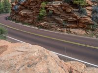 Aerial View of Road in Zion National Park