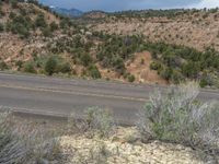 Aerial View of a Rural Road in Utah's Landscape