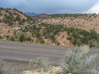 Aerial View of a Rural Road in Utah's Landscape