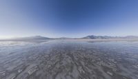 Winter Landscape in Utah: Aerial View of Salt Lake City and the Salt Lake