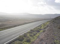 Aerial View of Scenic Road in Spain