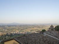 Aerial View of Charming Town in Tuscany, Italy