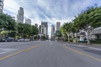 Aerial View of Urban Cityscape in Los Angeles, California, USA