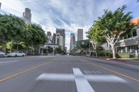 Aerial View of Urban Cityscape in Los Angeles, California, USA