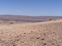 Africa Desert Landscape Under Clear Skies