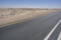 African Desert Road: Clear Skies and Vast Horizons