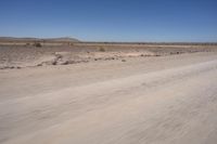 Endless Road Through African Desert Landscape