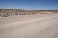 Endless Road Through African Desert Landscape