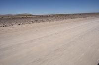 Endless Road Through African Desert Landscape