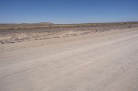 Endless Road Through African Desert Landscape