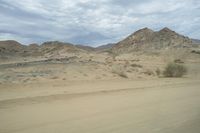 African Desert Landscape: Majestic Mountains in View