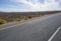 African Landscape: Motion Blur on an Endless Road