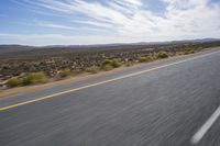 African Landscape: Motion Blur on an Endless Road