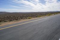 African Landscape: Motion Blur on an Endless Road