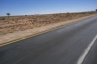 African Landscape: Road through Nature Plain 004