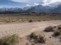 Alabama Hills: Desert Road Under Clear California Skies