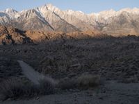 Exploring Alabama Hills' Desert Tracks at Dawn
