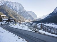 Alpine Highway: Clear Sky in Switzerland
