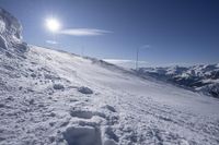 Alpine Panorama: Glacial Snow-Covered Mountains