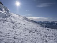 Alpine Panorama: Glacial Snow-Covered Mountains