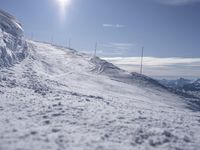 Alpine Panorama: Glacial Snow-Covered Mountains