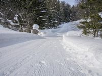 Alpine Road: A Breathtaking Mountain Range on a Clear Day