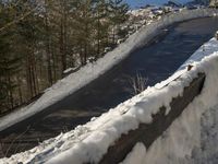 Alpine Road in Switzerland's European Alps